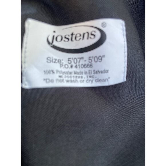 Black Jostens Graduation Gown Size 507 - 509 Polyester Cosplay - Picture 5 of 9